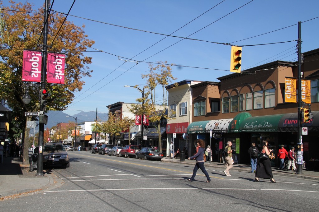 Commercial Drive, Vancouver in October