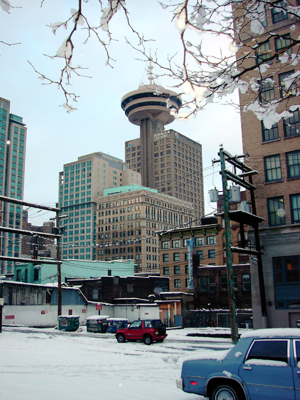 Vancouver in the snow, January 2002