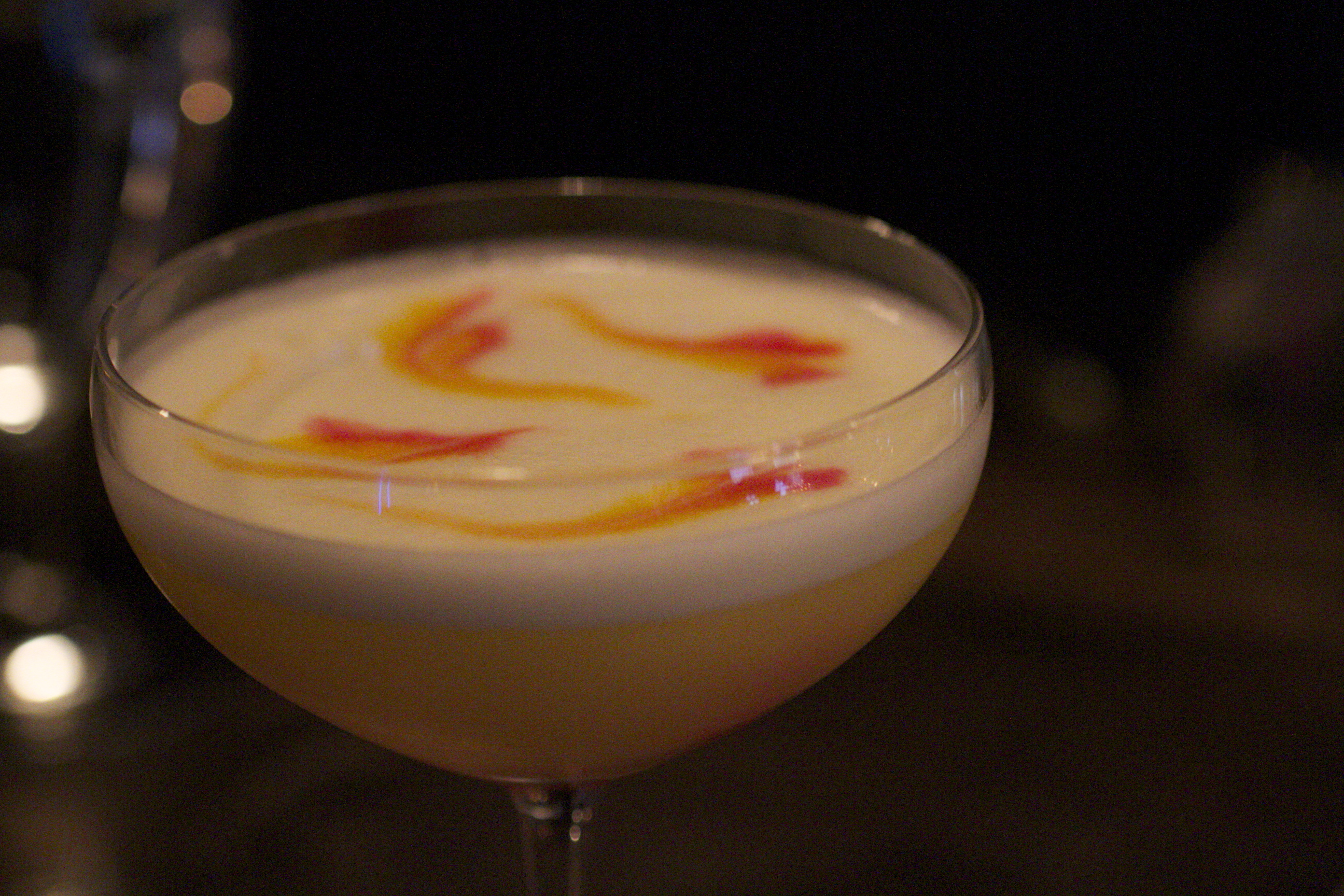 The Saffron Sour at the Tin Table in Capitol Hill, Seattle