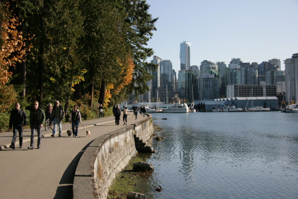 Stanley Park Seawall in Vancouver