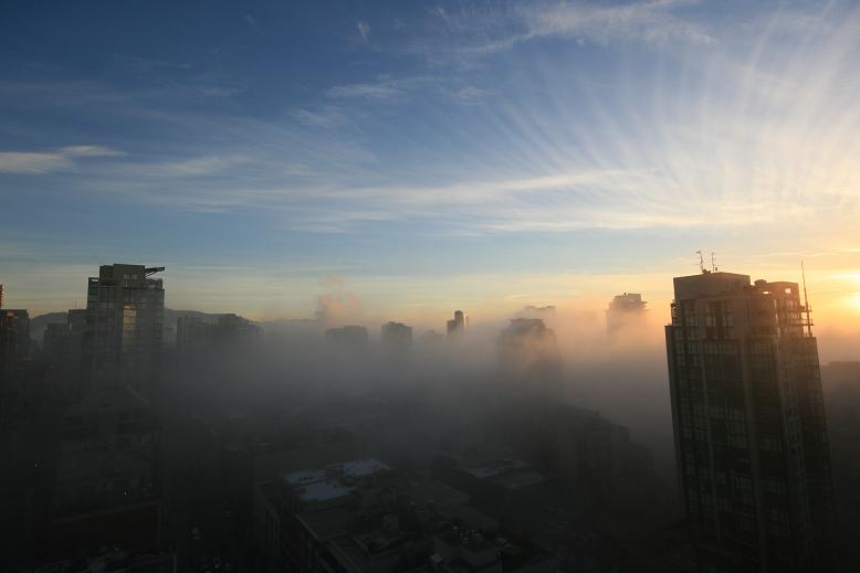 Vancouver's skyline as seen from Yaletown