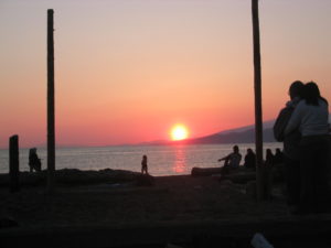 Sunset at Wreck Beach, Vancouver